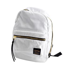 Legarto Largo（レガートラルゴ） LH-B1021-WH 高密度ナイロン×ダイバー素材 ゴールドメタルZIP リュックサック バックパック 【通勤通学】【A4】【正規品】