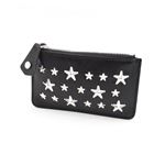 Jimmy Choo（ジミーチュウ） NANCY/CST 123 BLACK スタースタッズ キーリング付 コインケース マルチポーチ
