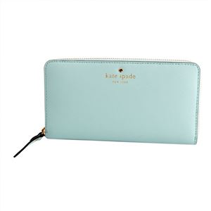 KATE SPADE（ケイトスペード） PWRU3898 428 Grace Blue ラウンドファスナー長財布 Cedar Street Lacey