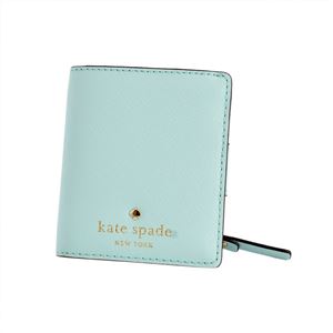KATE SPADE（ケイトスペード） PWRU3906 428 Grace Blue 二つ折りミニ財布 札・小銭・定期・カード入れ付 Cedar Street Small Stacy