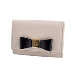 KATE SPADE（ケイトスペード） PWRU4240 291 Crisp Linen/Black リボンモチーフ キーリング付 マルチケース 小銭・定期・カード入れ付 Renny Drive Darla