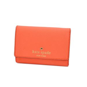 KATE SPADE（ケイトスペード） PWRU3897 890 Bright Papaya キーリング付 マルチケース 小銭・定期・カード入れ付 Cedar Street Darla