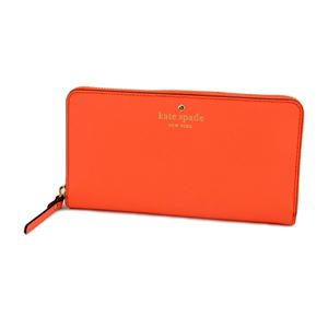 KATE SPADE（ケイトスペード） PWRU3898 890 Bright Papaya ラウンドファスナー長財布 Cedar Street Lacey