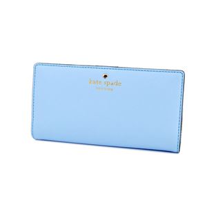 KATE SPADE（ケイトスペード） PWRU3905 477 Sky Blue 背面ファスナー小銭入れ＆定期入れ付 二つ折り長財布 Cedar Street Stacy