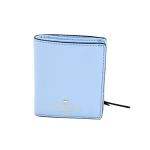 KATE SPADE（ケイトスペード） PWRU3906 477 Sky Blue 二つ折りミニ財布 札・小銭・定期・カード入れ付 Cedar Street Small Stacy