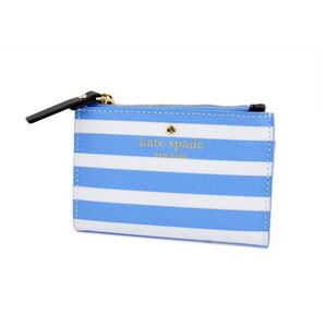 KATE SPADE（ケイトスペード） PWRU4231 427 Alice Blue/Sandy Beach ボーダー柄 キーリング付コインケース Fairmount Square Cori