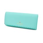 KATE SPADE（ケイトスペード） PWRU4772 388 Soft Aqua/Mint Splash スカラップデザイン 内外バイカラー 二つ折り長財布 Cape Drive Cindy