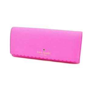 KATE SPADE（ケイトスペード） PWRU4772 954 Tulip Pink/Bright Papaya スカラップデザイン 内外バイカラー 二つ折り長財布 Cape Drive Cindy