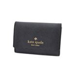 KATE SPADE（ケイトスペード） PWRU4773 23 Black/Bright White スカラップデザイン 内外バイカラー キーリング付 マルチケース 小銭・定期・カード入れ付 Cape Drive Darla