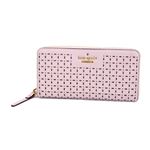 KATE SPADE（ケイトスペード） PWRU4879 663 Pink Blush ダイヤ型 カットアウトデザイン ラウンドファスナー長財布 Milton Lane Lacey