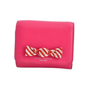 MARC JACOBS（マークジェイコブス） M0008122 658 Begonia キャンディリボン 三つ折り財布 Bow Billfold