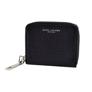 MARC JACOBS（マークジェイコブス） M0008457 1 Black ラウンドファスナー小銭入れ コインケース Gotham Zip Card Case