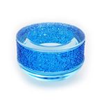 Swarovski（スワロフスキー） 5136916 Shimmer Tea Light Capri Blue クリスタルロック ティーライト キャンドルホルダー カプリブルー