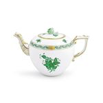 Herend（ヘレンド） AV 606009 アポニー・グリーン ティーポット ローズ 800ml APPONYI VERT