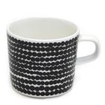 marimekko（マリメッコ） SIIRTOLAPUUTARHA RASYMATTO COFFEE CUP 200ml 手描き風 ドット柄 コーヒーカップ 63292 190 white／black