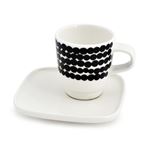 marimekko（マリメッコ） 65322 190 SIIRTOLAPUUTARHA ESPRESSO CUP＆SAUCER エスプレッソ カップ＆ソーサー 皿セット