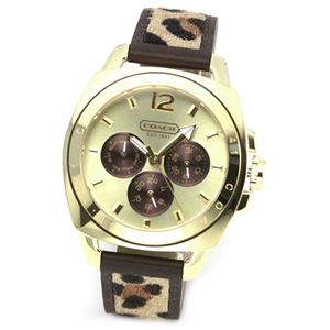 Coach（コーチ） レオパード柄のハラコストラップ☆ドレッシーなデイデイト・ウオッチ 14501706