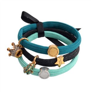 MARC JACOBS(マークジェイコブス) M0009278-714 Antique Gold Multi Prince Charming Cluster Pony クラスターポニー ヘアゴム3本セット ブレスレットにも♪