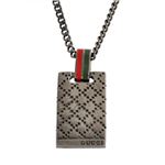 GUCCI(グッチ) 310481-J89L0-8518 DIAMANTISSIMA ディアマンティッシマ エイジドパラジウム メンズ ペンダント ネックレス