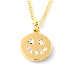 MARC BY MARC JACOBS(マークバイマークジェイコブス) M0007060-711 ORO Smiley Logo Pendant スマイル ラインストーン ペンダント/ネックレス
