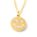MARC BY MARC JACOBS(マークバイマークジェイコブス) M0007060-711 ORO Smiley Logo Pendant スマイル ラインストーン ペンダント/ネックレス