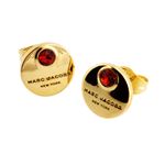 MARC JACOBS(マークジェイコブス) M0009098-646 Red/Gold MJ Coin Studs コイン クリスタル スタッド ピアス