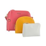 FURLA(フルラ) 825431 EK08 ARE ROSE+GIALLO+PETALO ボエム ショルダーバッグ、ポーチ 3点セット BOHEME XL