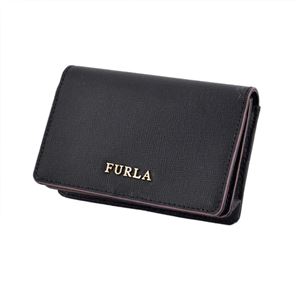 FURLA(フルラ) 825634 PQ40 B30 ONYX/PETALO バイカラー カードケース 名刺入れ BABYLON