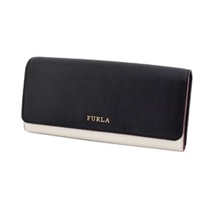 FURLA(フルラ) 818274 PO91 B30 ONYX/PETALO バイカラー 二つ折り長財布 BABYLON XL