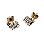 MARC JACOBS(マークジェイコブス) M0009729-992 Crystal/Antique Gold パヴェ ツイスト ピアス Pave Twisted Studs