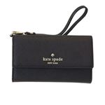 Kate Spade(ケイトスペード) 8ARU1099 001 Black ストラップ付 アイフォンケース (iphone6・6s専用) スマホバッグ Cedar Street IPhone 6 Leather Wristlet