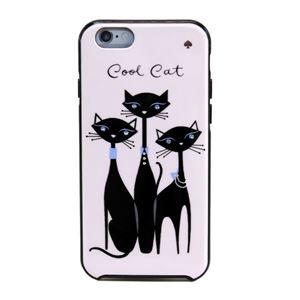 Kate Spade(ケイトスペード) 8ARU1577 974 Multi ビジューキャット 猫 ネコプリント アイフォンケース (iphone6・6s専用) スマホカバー Jeweled Cool Cat IPhone 6 - 拡大画像
