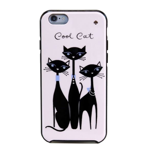 Kate Spade(ケイトスペード) 8ARU1577 974 Multi ビジューキャット 猫 ネコプリント アイフォンケース (iphone6・6s専用) スマホカバー Jeweled Cool Cat IPhone 6f00