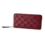 MARC JACOBS(マークジェイコブス) M0009642-613 Deep Maroon キルティングデザイン ラウンドファスナー長財布 Matelasse Standard Continental Wallet