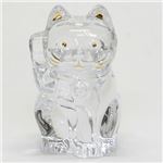 Baccarat(バカラ) LUCKY CAT 表情が可愛い 日本生まれのラッキーモチーフ 「招き猫」(クリア) 2607786