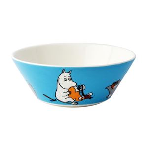 Arabia(アラビア) AR018741 Moomin Bowl 15cm Moomintroll Turquoise 「ムーミン」 ボウル ディーププレート皿 ≪北欧食器≫ - 拡大画像