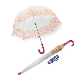 Fulton(フルトン) C605 028315 Funbrella-4 Pretty Petals 子供用 キッズ用 ビニール傘 長傘 バードケージ ミニ アンブレラ 英国王室御用達ブランド - 拡大画像