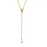 Kate Spade(ケイトスペード) WBRUC973-143 Cream Multi DISCO PANSY y necklace パンジーモチーフ＆パール Y字 ネックレス