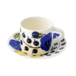 Arabia(アラビア) AR008944+AR008945 Paratiisi Cup＆Saucer set 180ml/14cm ブラックパラティッシ コーヒーカップ＆ソーサー(プレート皿)セット ≪北欧食器≫