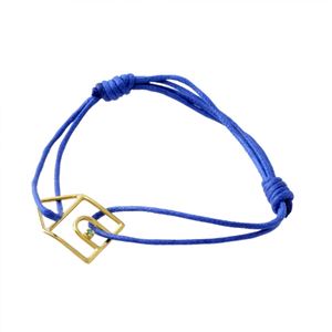 ALIITA (アリータ) CASTIA ESMERALDA CORD BRACELET 9KYG×GRエメラルド カシータ 家モチーフ コード ブレスレット