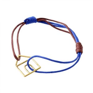 ALIITA (アリータ) CASTIA PURA CORD BRACELET 9KYG カシータ 家モチーフ コード ブレスレット