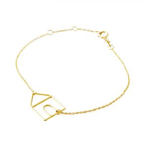 ALIITA (アリータ) CASTIA PURA CHAIN BRACELET 9KYG カシータ 家モチーフ ブレスレット