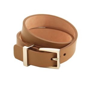 Maison Boinet (メゾンボワネ) 95011G-79-121-M Camel ベルトタイプ ダブルラップ 2連 レザー ブレスレット 15mm