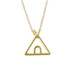 ALIITA (アリータ) TIPI PURA NECKLACE 9KYG ティピ テント 小屋モチーフ ネックレス ペンダント