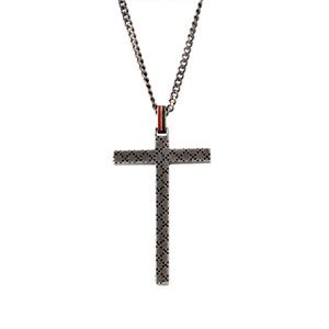 GUCCI （グッチ） 310484-J89L0-8518 DIAMANTISSIMA CROSS クロス×ディアマンテモチーフ メンズ ペンダント ネックレス