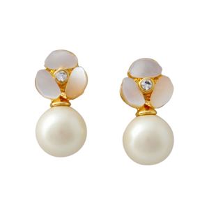 Kate Spade （ケイトスペード） WBRUD515-143 Cream Multi DISCO PANSY pearl drop studs パンジーモチーフ＆パール ドロップ スタッド ピアス