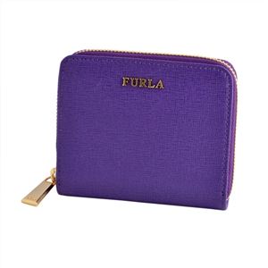 FURLA （フルラ） 816942 PN51 B30 VIOLA バビロン ラウンドファスナー ミニ財布 BABYLON S ZIP AROUND