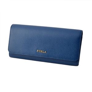 FURLA （フルラ） 856529 PN84 B30 BLU GINEPRO 二つ折り長財布 フラップ ウォレット BABYLON XL