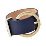 Maison Boinet （メゾンボワネ） 95145G-79-03-M Navy 丸型 ラウンドバックル ブレスレット バングル 40mm