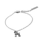 MARC JACOBS （マークジェイコブス） M0010729-969 Crystal／Antique Silver プードル パヴェ ブレスレット Mini Poodle Chain Bracelet